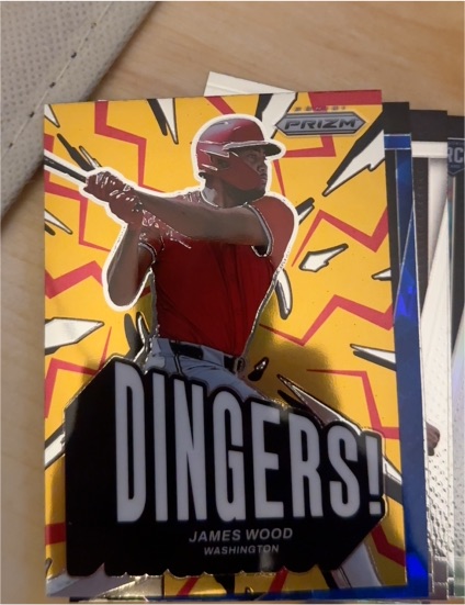 2025 Panini Prizm #10 James Wood Dingers! — front