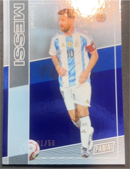 2025 Panini The National Silver Pack #45 Lionel Messi — front