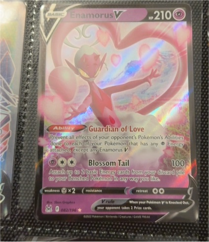 2022 Pokémon TCG Sword & Shield Lost Origin #082 Enamorus V — front