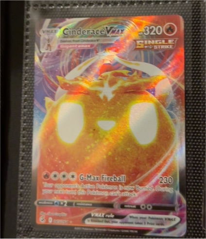 2021 Pokémon SWSH Fusion Strike #045 Cinderace VMAX — front