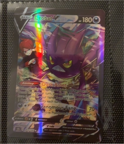 2022 Pokémon TCG Crobat V TG20/TG30 Lost Origin Trainer Gallery — front