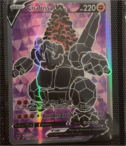 2020 Pokémon SWSH04: Vivid Voltage #173 Coalossal V — front