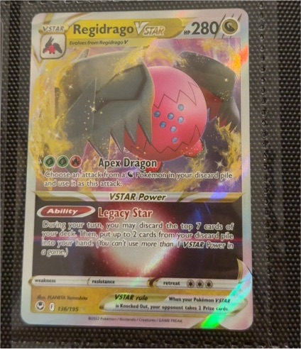 2022 Pokémon SWSH12: Silver Tempest #136 Regidrago VSTAR — front