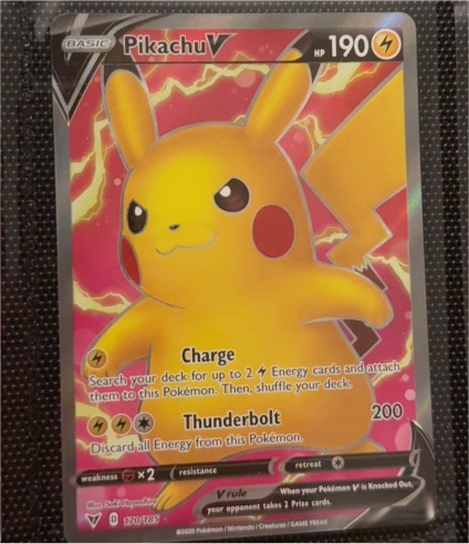 2020 Pokémon SWSH04: Vivid Voltage #170 Pikachu V — front