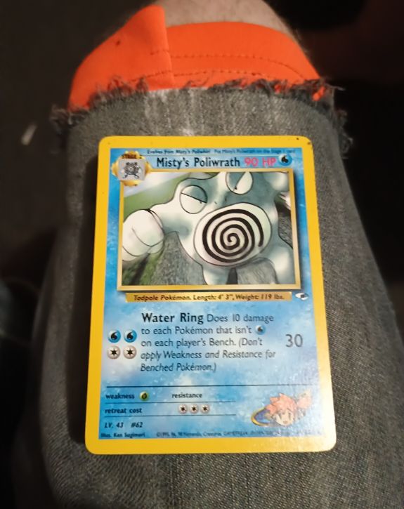 2000 Pokémon Gym Heroes #31 Misty's Poliwrath — front