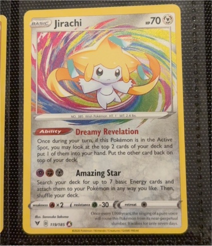 2020 Pokemon Vivid Voltage #119 Jirachi — front