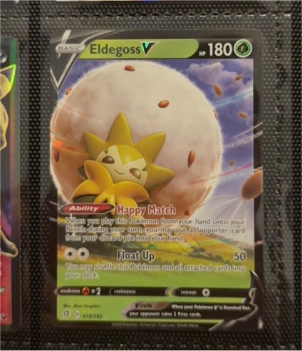 2020 Pokémon TCG Rebel Clash #019 Eldegoss V — front
