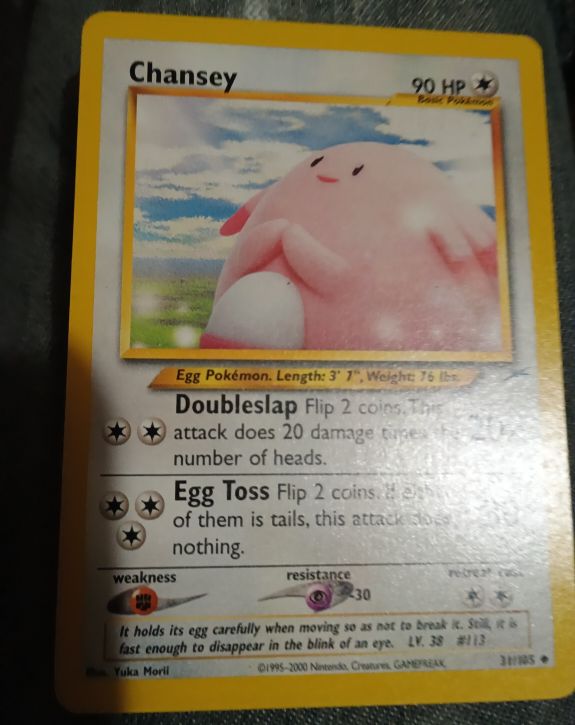 2002 Neo Destiny #31 Chansey — front