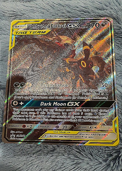 Pokémon TCG Sun & Moon #SM241 Umbreon & Darkrai GX — front