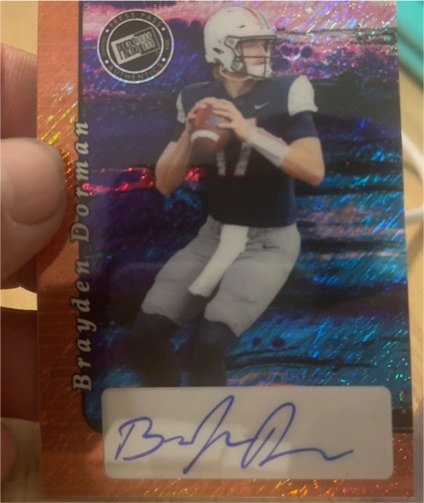 2024 Leaf Collective Press Pass #20A-BD1 Brayden Dorman — front