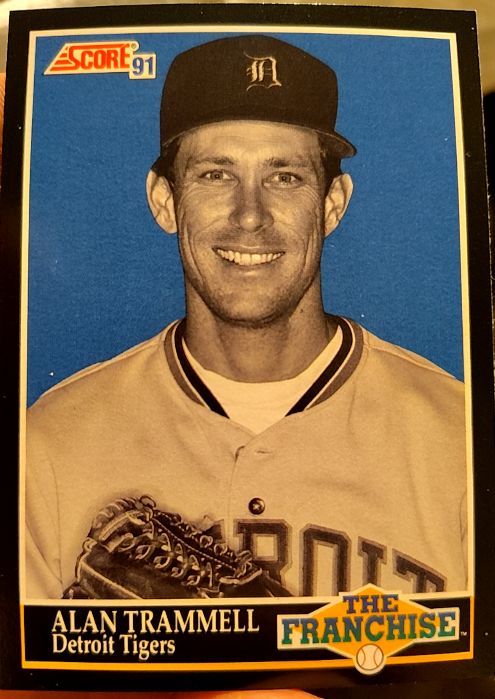 1991 Score #852 Alan Trammell Detroit Tigers — front