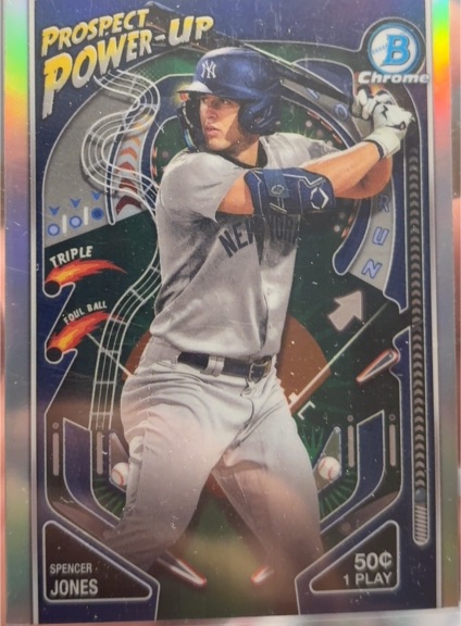 2024 Bowman Chrome Prospect Power-Up #PP-9 Spencer Jones — front
