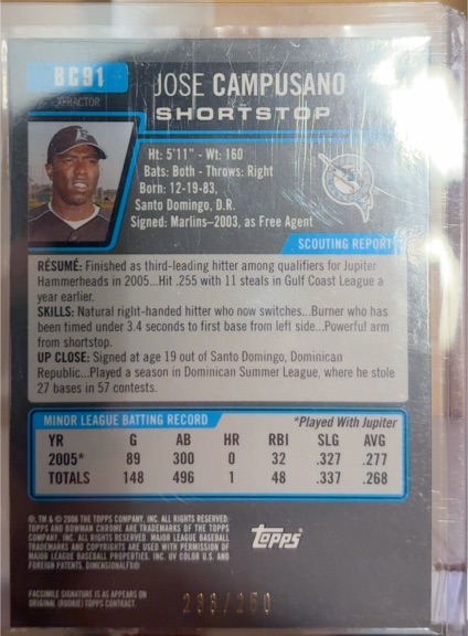 2006 Topps #BC91 Jose Campusano — front