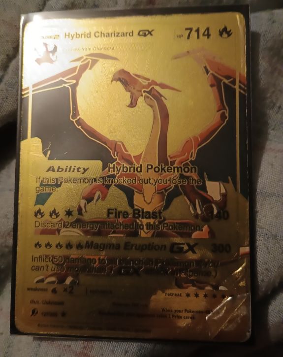 2023 Fan Art Hybrid Charizard GX — front