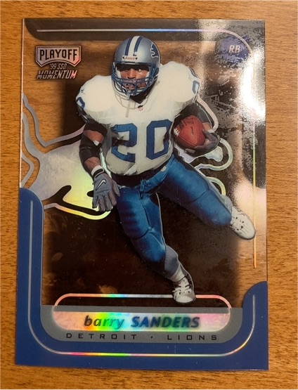 1999 Playoff Momentum SSD #117 Barry Sanders — front