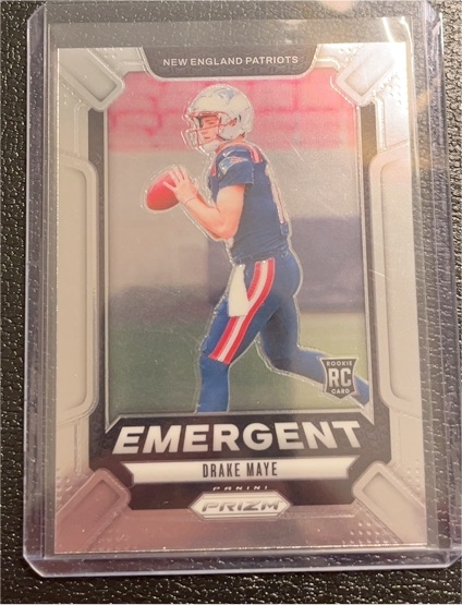 2024 Panini Prizm #4 Drake Maye Emergent — front