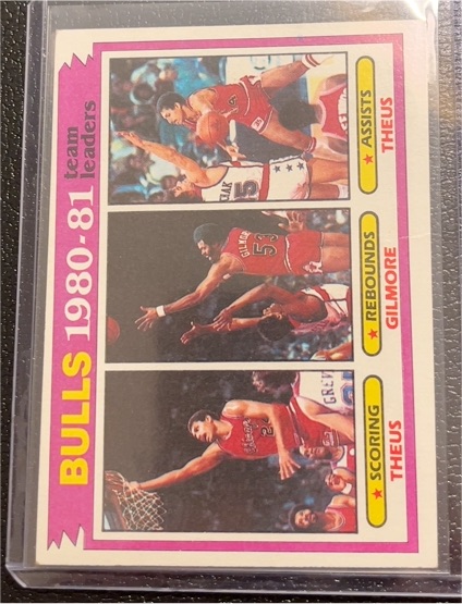 1981-82 Topps #46 Reggie Theus / Artis Gilmore — front