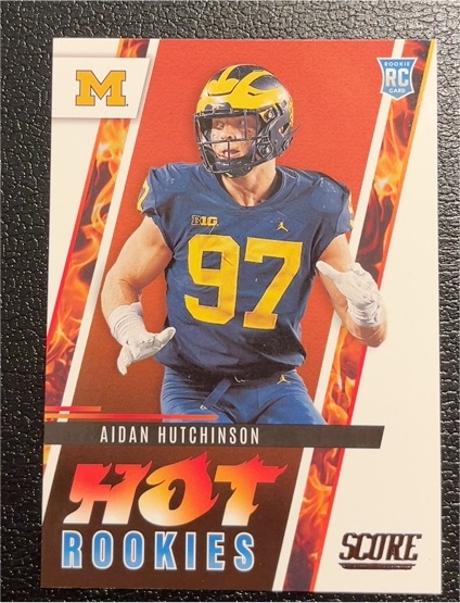 2022 Panini Score Hot Rookies #HR6 Aidan Hutchinson — front