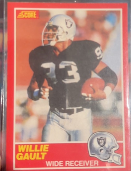 1989 Score #218 Willie Gault — front