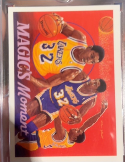 1991-92 Upper Deck #29b Magic's Moment Magic Johnson — front