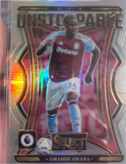 2024-25 Panini Select Premier League Unstoppable #3 Amadou Onana — front