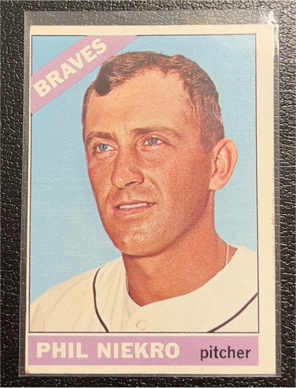 1966 Topps #28 Phil Niekro — front