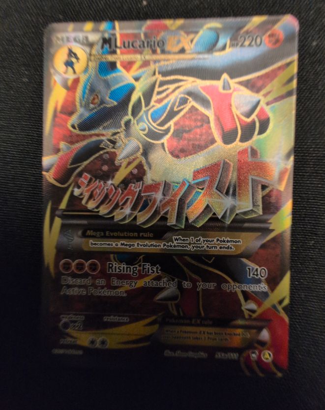 2017 Pokémon Furious Fists #55a/111 Mega M Lucario EX — front