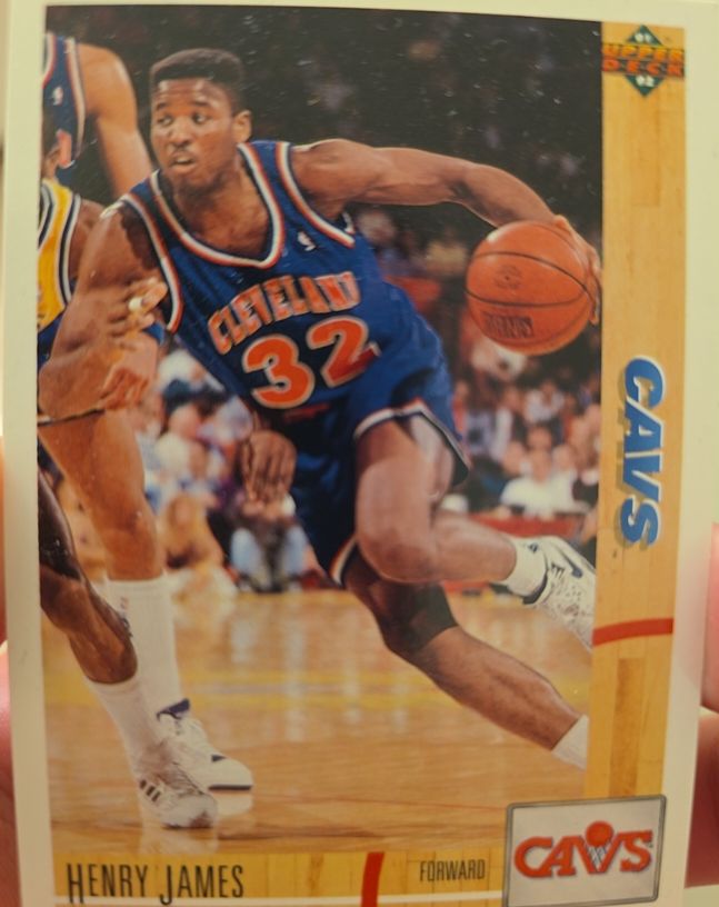1991-92 Upper Deck #369 Henry James — front