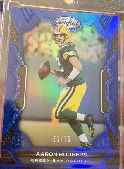 2022 Panini Certified #53 Aaron Rodgers — front