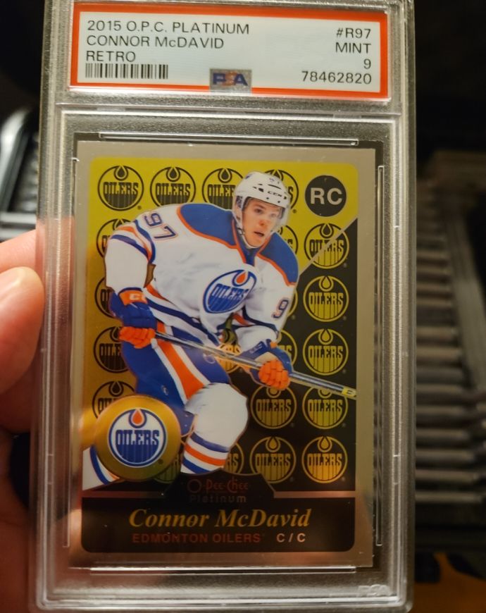 2015 O-Pee-Chee Platinum #R97 Connor McDavid Retro Rookie — front