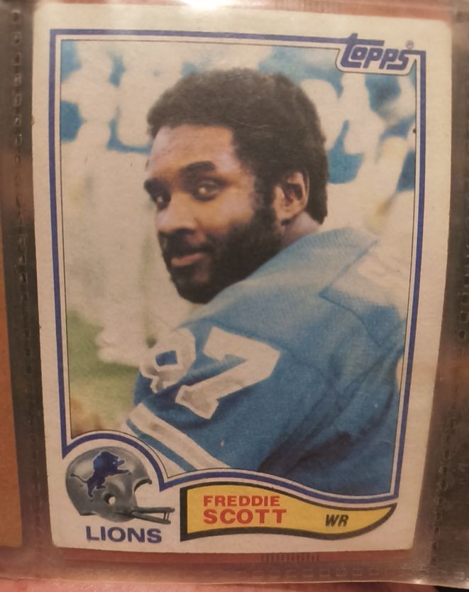 1982 Topps #347 Freddie Scott Detroit Lions — front