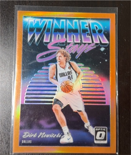 2018-19 Donruss Optic #3 Dirk Nowitzki Winner Stays — front
