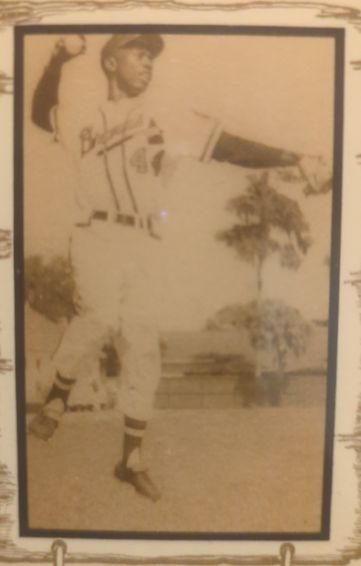 1950 Baseball Postcard Braves Player — front