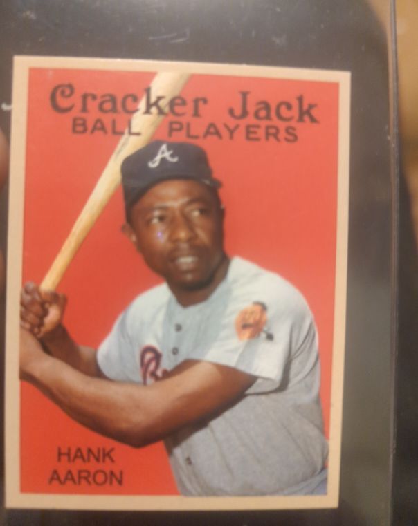 1954 Cracker Jack #5 Hank Aaron — front