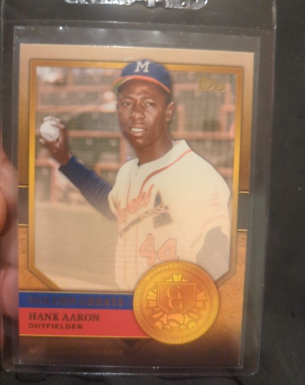 2012 Topps Golden Greats #GG-55 Hank Aaron — front