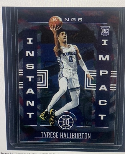 2020-21 Panini Illusions #9 Tyrese Haliburton Instant Impact — front