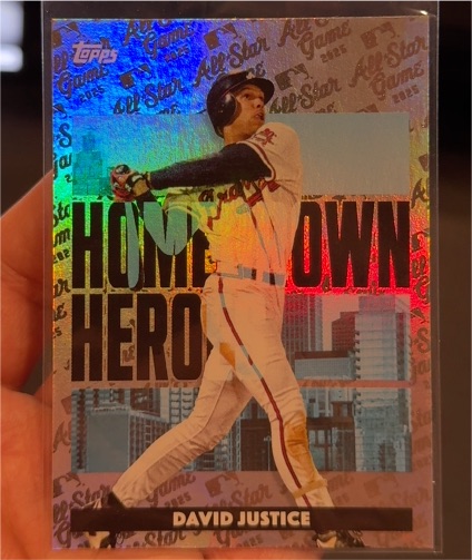 2025 Topps All-Star Game Homegrown Heroes #HH-11 David Justice — front
