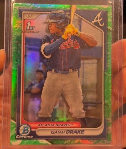 2024 Bowman Chrome #BCP-21 Isaiah Drake — front