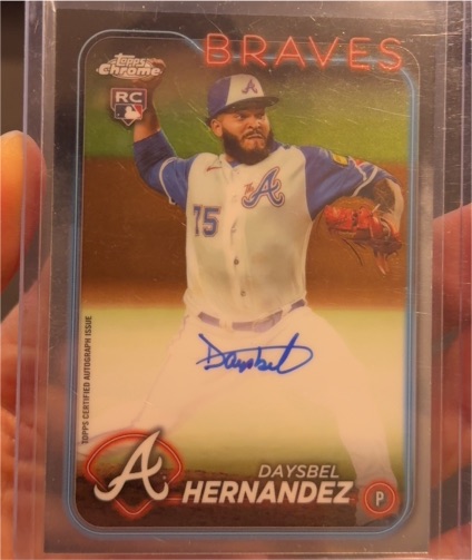 2024 Topps Chrome Update #RA-DHE Daysbel Hernandez Autographs — front