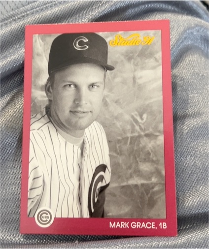 1991 Leaf Studio #157 Mark Grace — front
