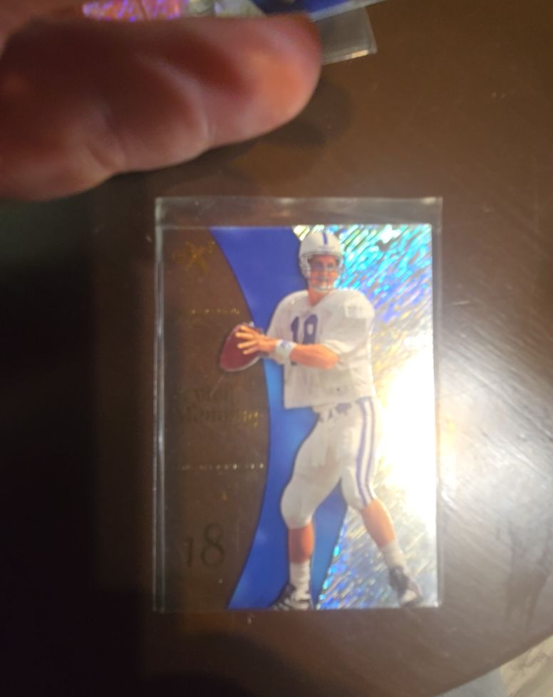 1998 Skybox EX 2001 #54 Peyton Manning Rookie Card — front