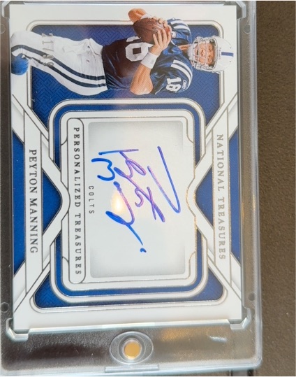 2022 Panini National Treasures Personalized Treasures #PT-PM Peyton Manning — front