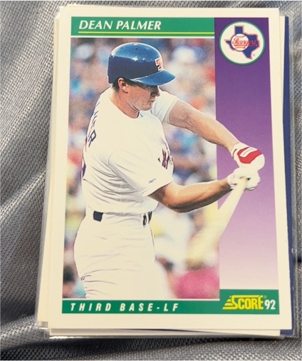 1992 Score #392 Dean Palmer — front