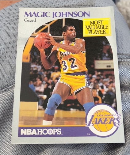 1990-91 NBA Hoops #157 Magic Johnson — front