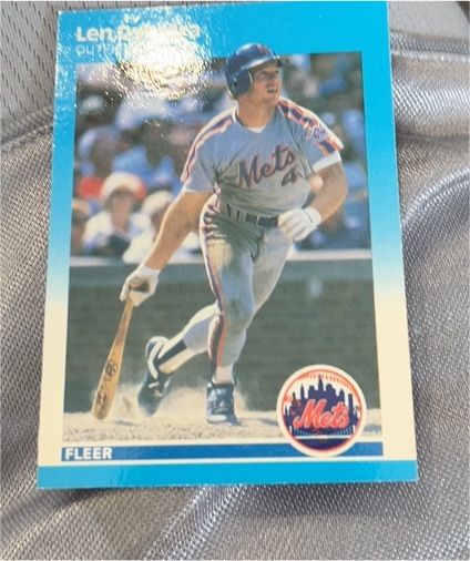 1987 Fleer #6 Lenny Dykstra — front
