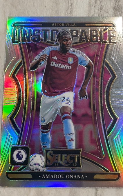 2024-25 Panini Select Premier League Unstoppable #24 Amadou Onana — front