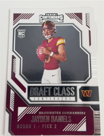 2024 Panini Contenders Draft Class #2 Jayden Daniels — front