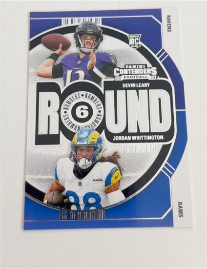 2024 Panini Contenders #21 Devin Leary Jordan Whittington — front