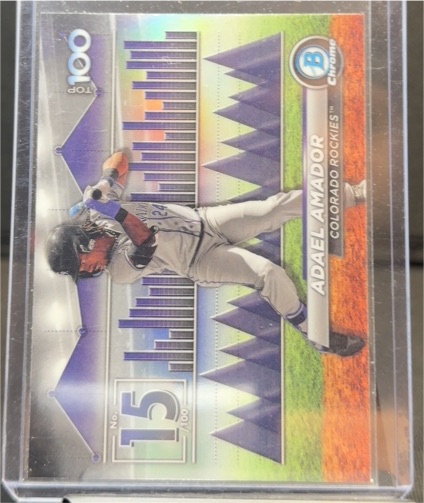 2024 Bowman Chrome Top 100 #BTP-15 Adael Amador — front