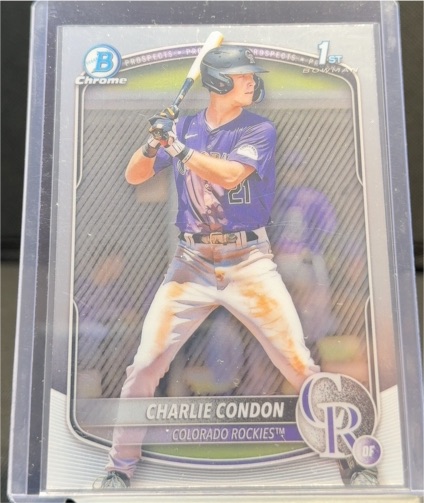 2025 Bowman Chrome #BCP-75 Charlie Condon — front
